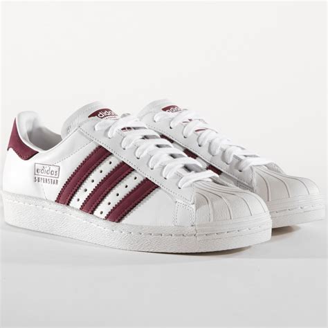 adidas superstar bordeaux weiß